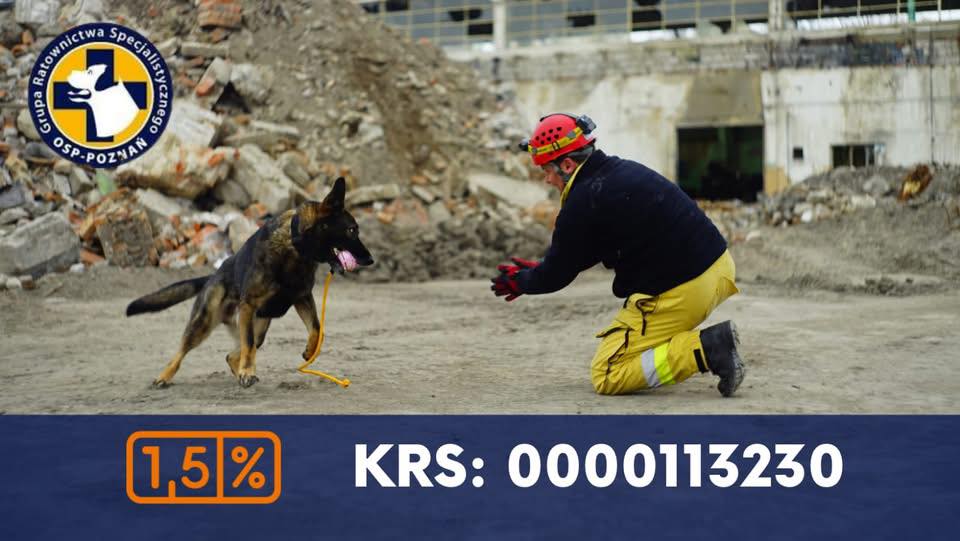 GRS Poznań — baner z numerem KRS